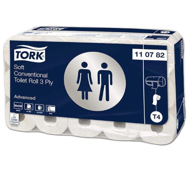 TORK Soft Conventional Toilet Roll 3 Ply Advanced