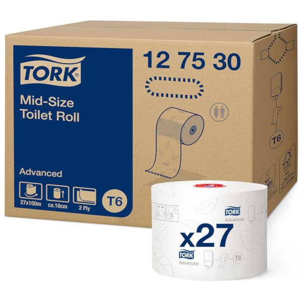 TORK Mid-Size Toilet Roll Advanced